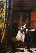 VERMEER VAN DELFT, Jan The Allegory of the Faith wet oil painting